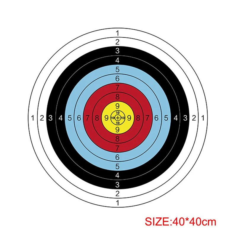 Archery Target Face - 1A 10 Buah Kertas Target Panahan