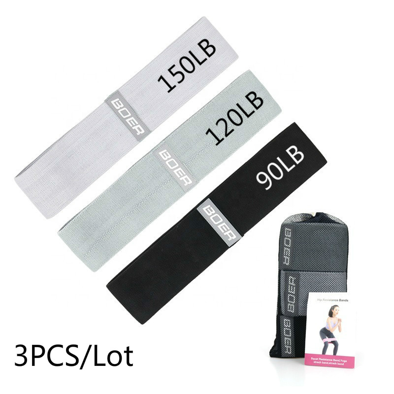 Sports Equipment At Home - 3PCS Wanita Pria Kain Resistance Band