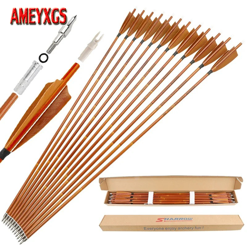 Archery Target Face - 6/12pcs Panah Karbon Campuran SP500 31.5