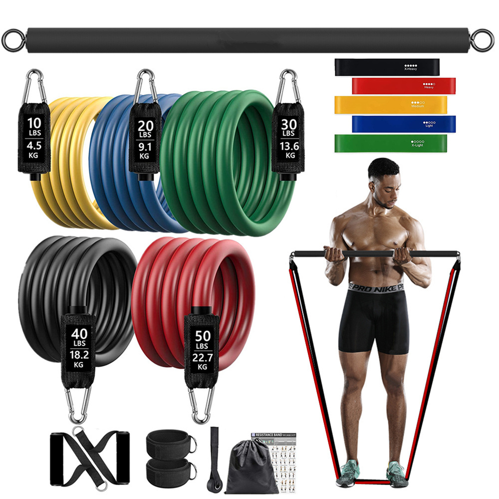 Sports Equipment At Home - 150lb Gelang Elastis Tahan Rampasan Kebugaran