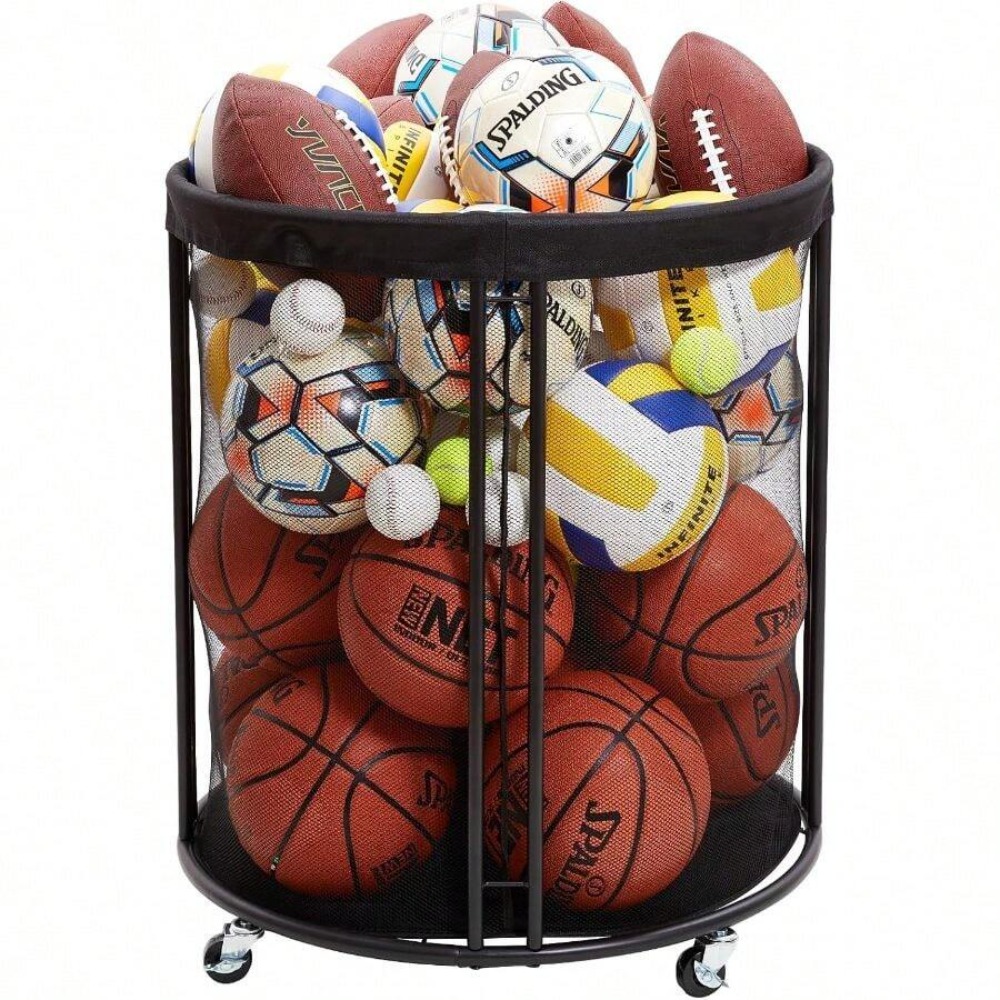 Troli Penyimpanan Bola Tahan B - Sports Equipment Basketball ulasan dan harga