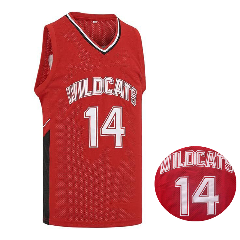 Film Wildcats High School # 14 - Sports Equipment Jersey ulasan dan harga
