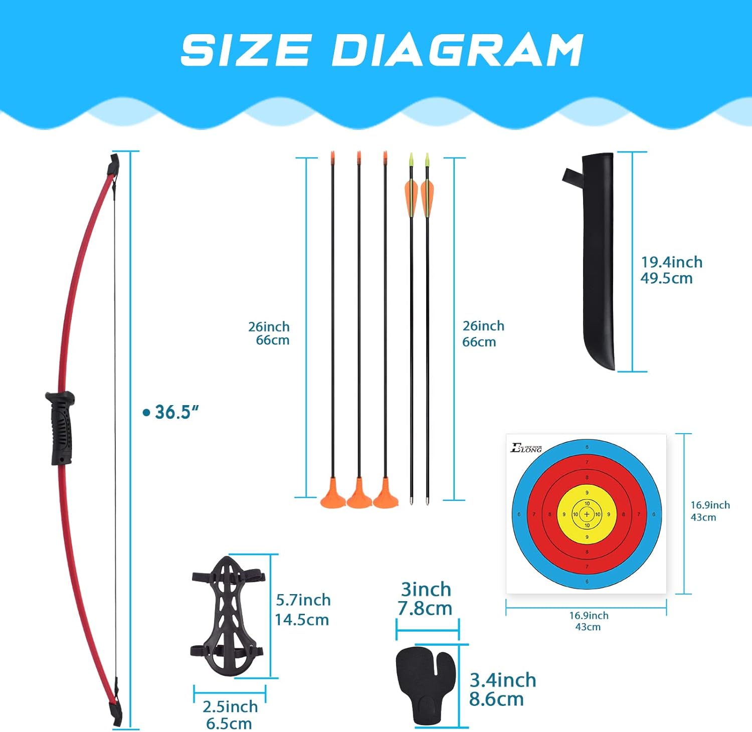 Set Busur dan Anak Panah Recur - Archery Target Face ulasan dan harga
