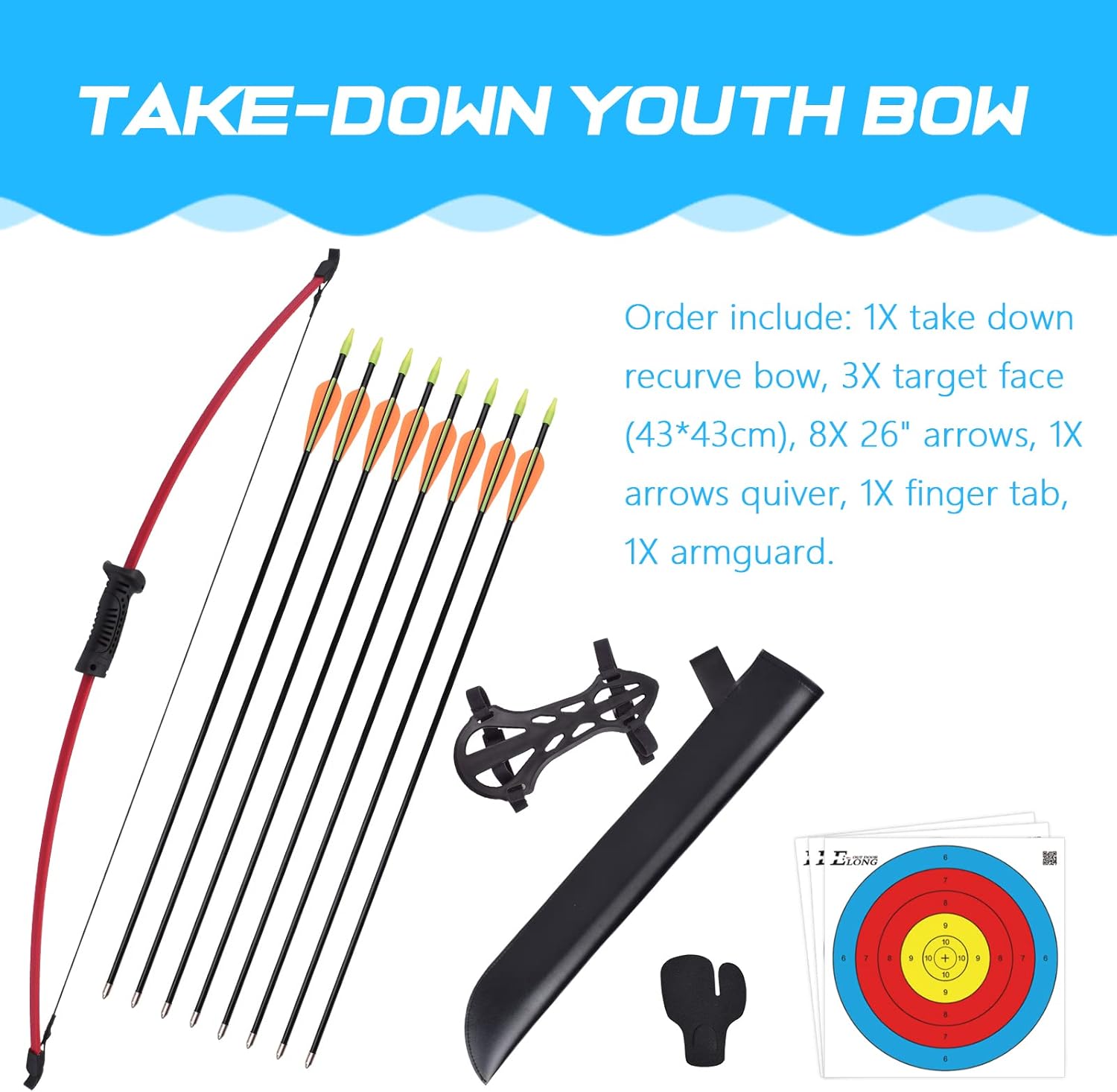 Set Busur dan Anak Panah Recur - Archery Target Face ulasan dan harga